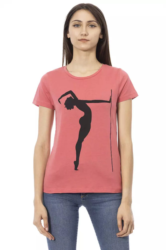 Camiseta de algodón multicolor Trussardi Action para mujer
