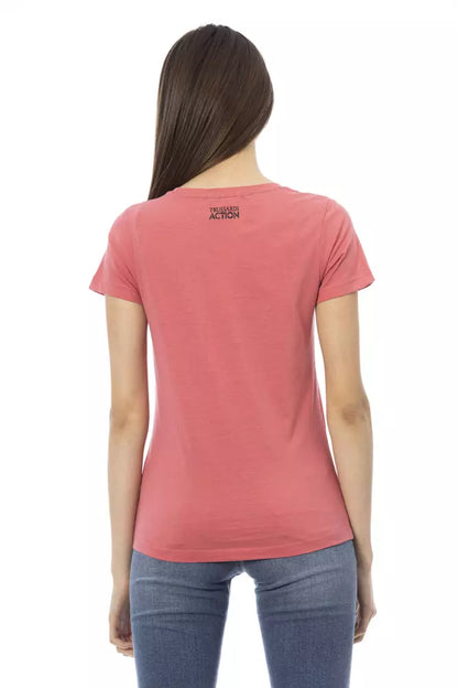 Camiseta de algodón multicolor Trussardi Action para mujer