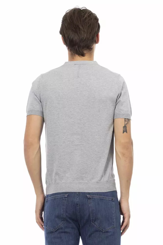 Baldinini Trend Suéter de Algodón Gris para Hombre