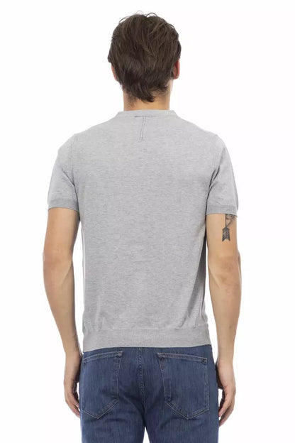 Baldinini Trend Suéter de Algodón Gris para Hombre