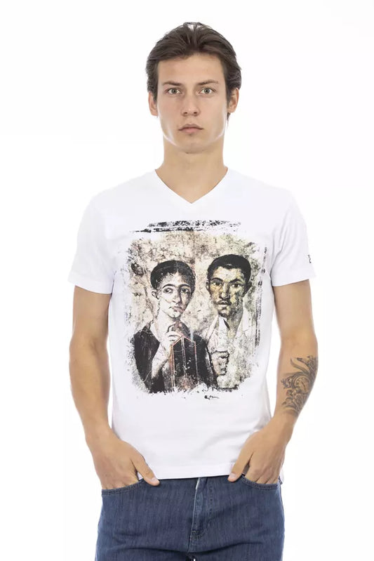 Camiseta Trussardi Action de algodón blanco