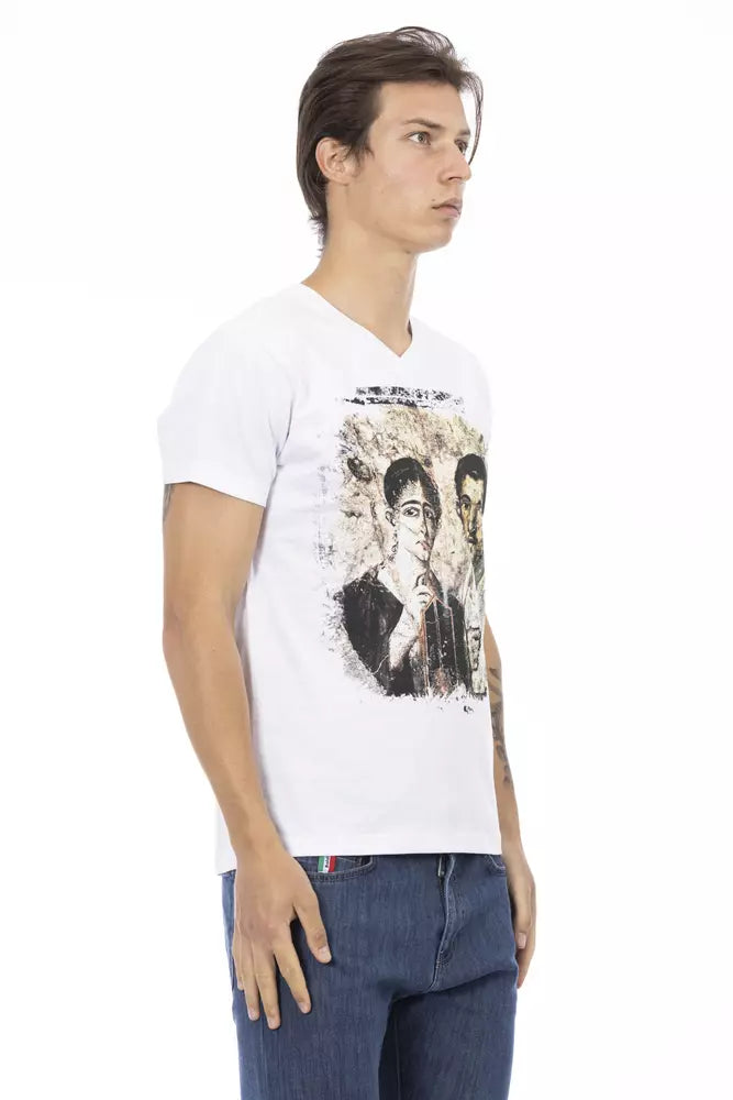 Camiseta Trussardi Action de algodón blanco