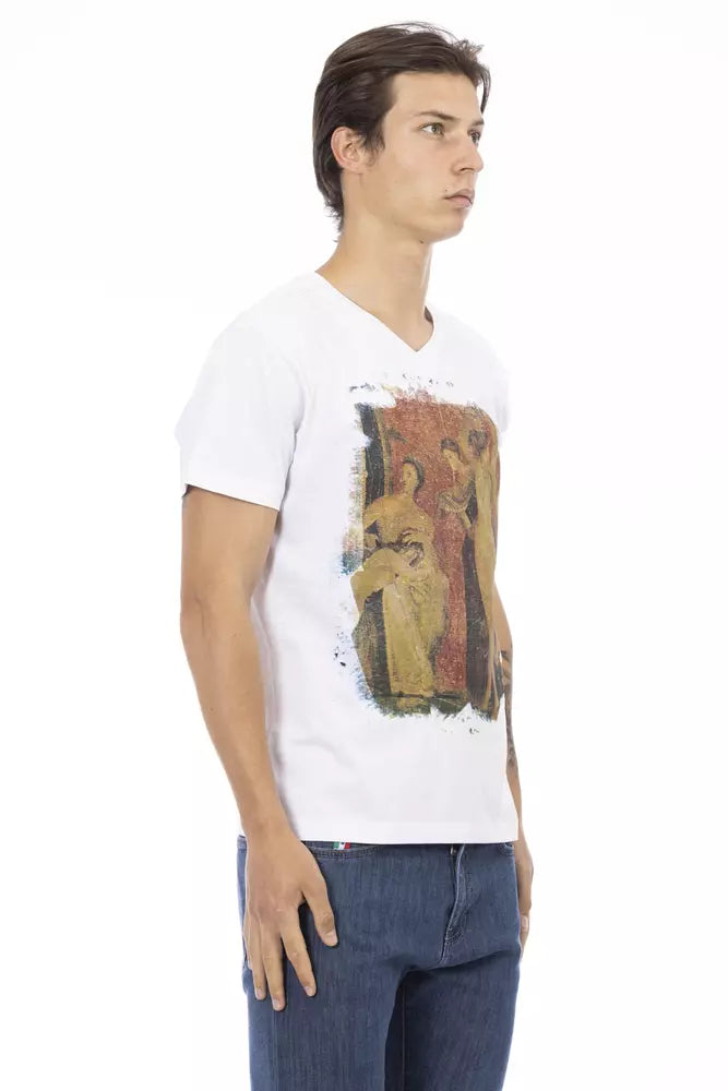 Camiseta Trussardi Action de Algodón Blanco para Hombre