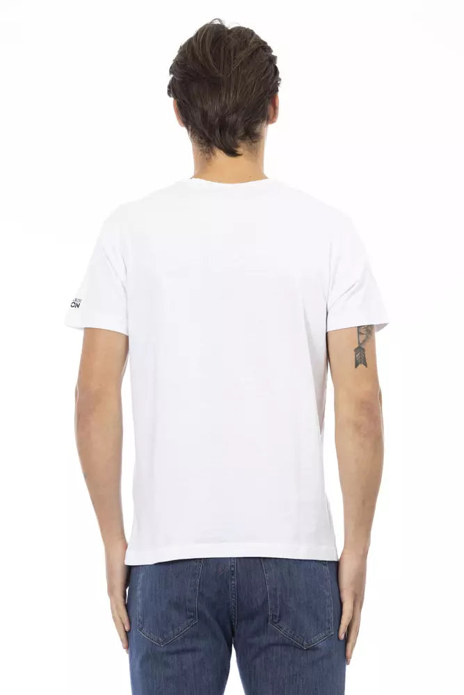 Camiseta Trussardi Action de Algodón Blanco para Hombre