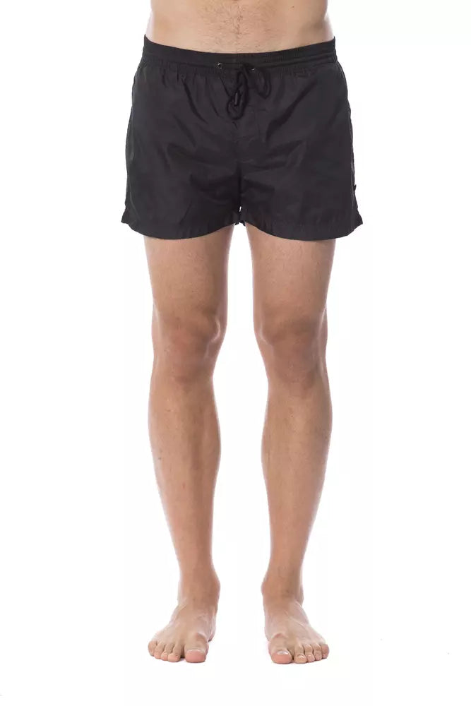Bañador de hombre de poliéster negro Roberto Cavalli Sport