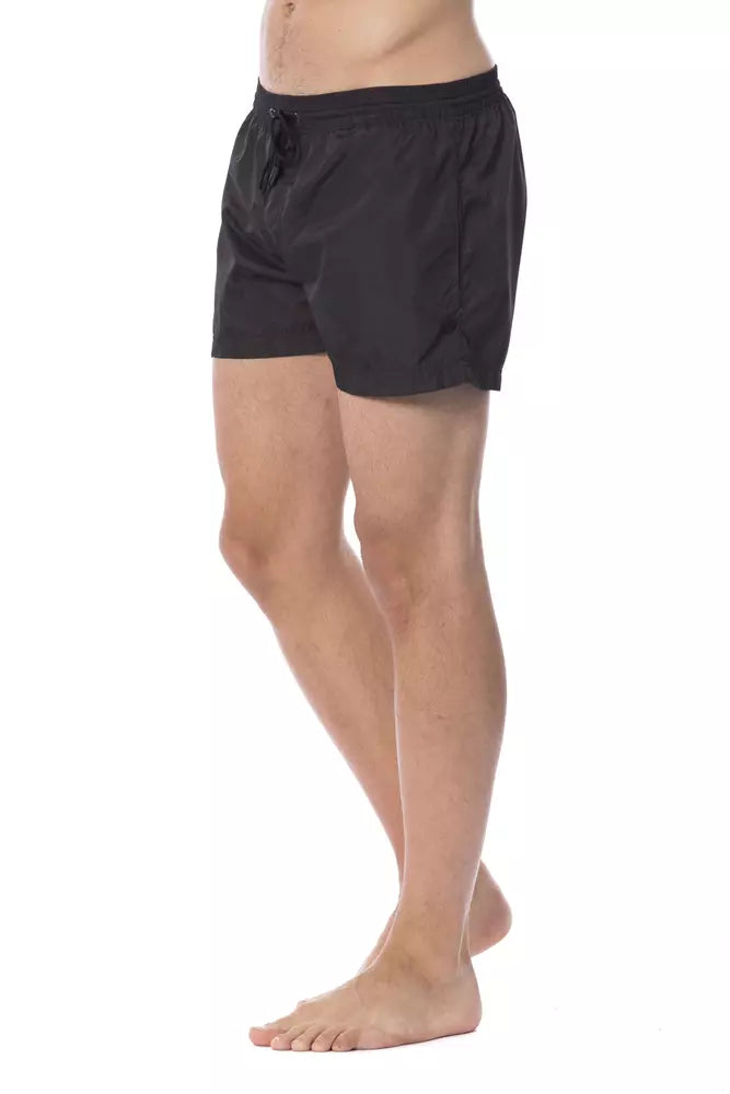 Bañador de hombre de poliéster negro Roberto Cavalli Sport