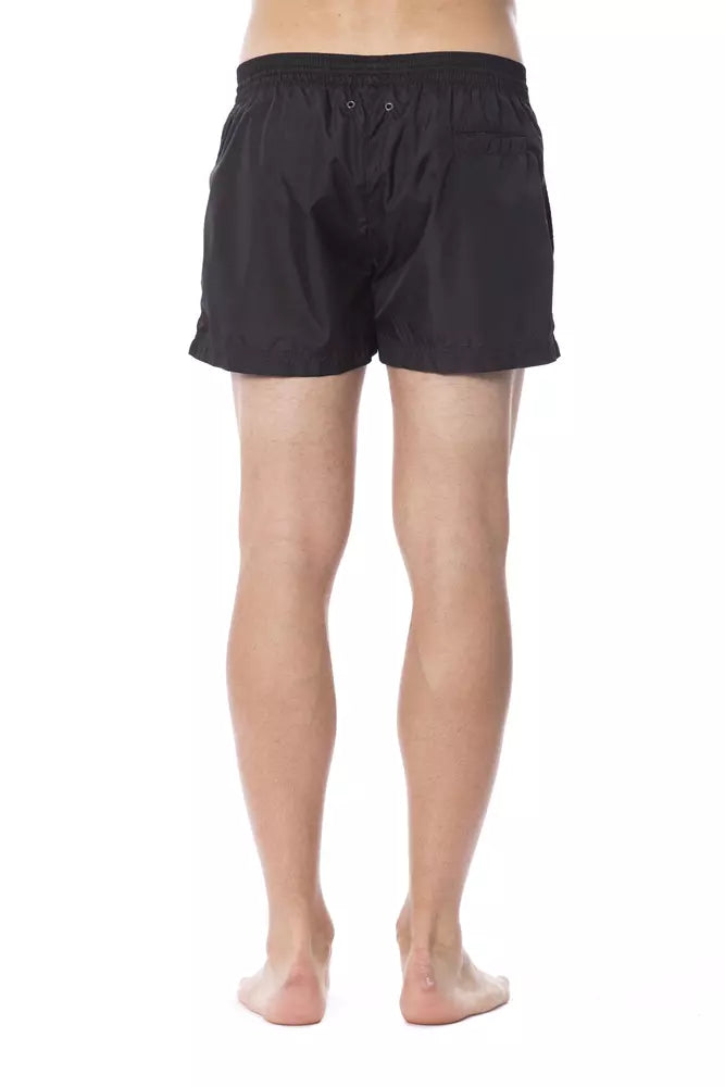 Bañador de hombre de poliéster negro Roberto Cavalli Sport