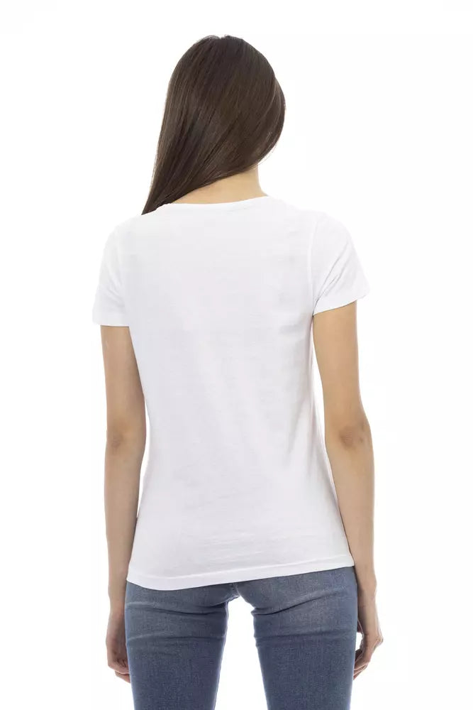 Trussardi Action Blusas y Camisetas de Algodón Blancas