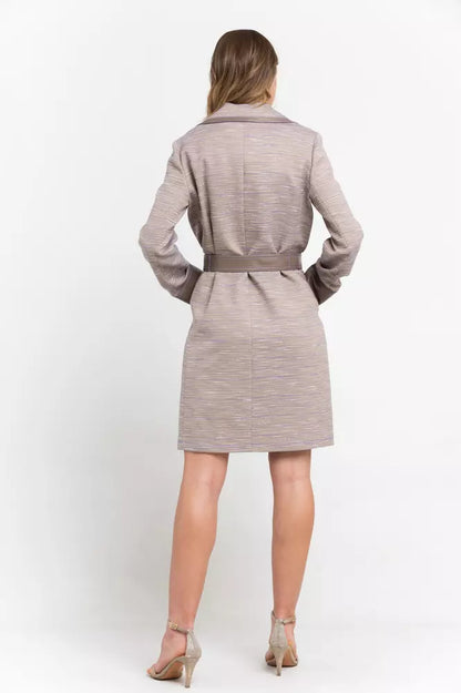 Abrigo de mujer Trussardi de algodón color beige