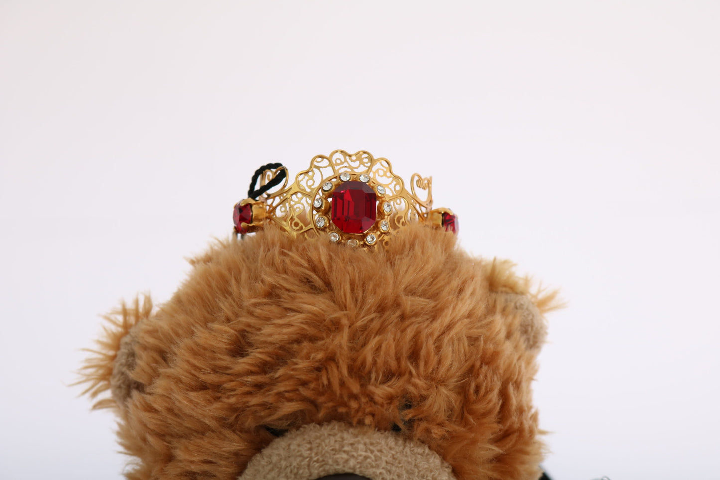 Dolce & Gabbana Oso de Peluche Dorado Cristal Corona Tiara Diadema Banda para el Pelo