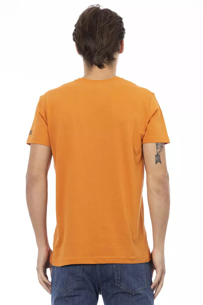 Camiseta de Algodón Naranja Trussardi Action para Hombre