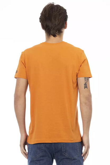 Camiseta de Algodón Naranja Trussardi Action para Hombre