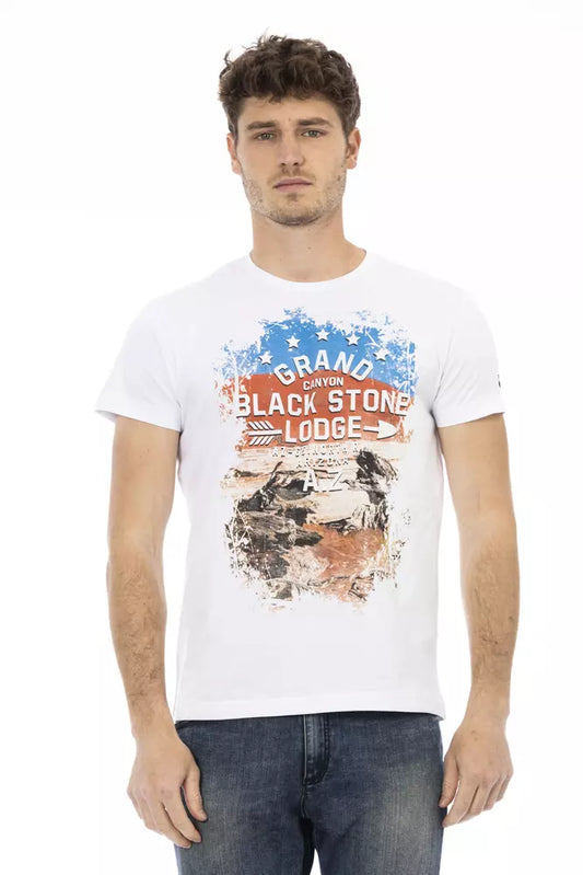 Camiseta de hombre Trussardi Action White Cotton