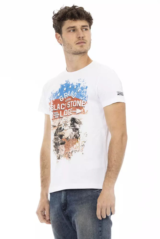 Camiseta de hombre Trussardi Action White Cotton