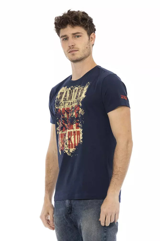 Camiseta Trussardi Action Azul Algodón para Hombre