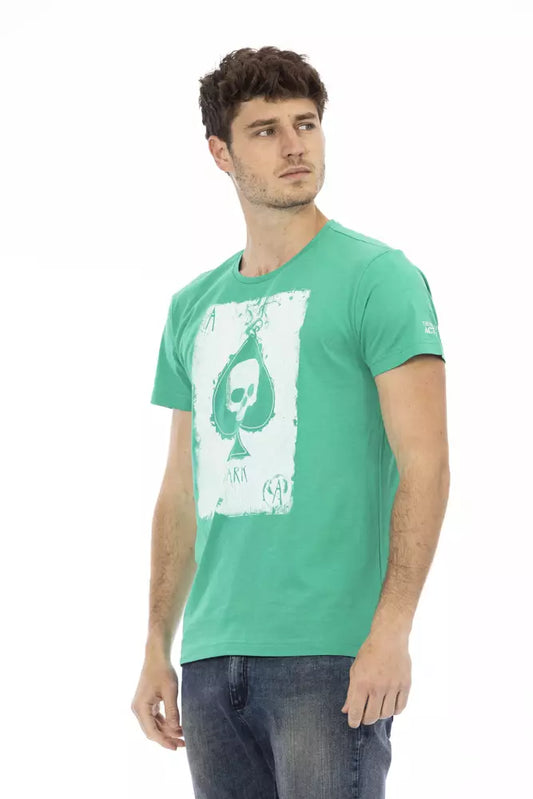 Camiseta Trussardi Action de Algodón Verde para Hombre