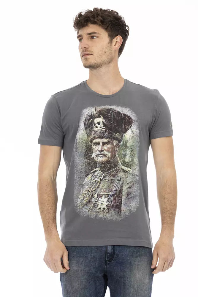 Camiseta Trussardi Action Gris Algodón Hombre