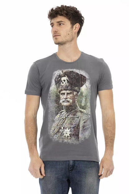 Camiseta Trussardi Action Gris Algodón Hombre