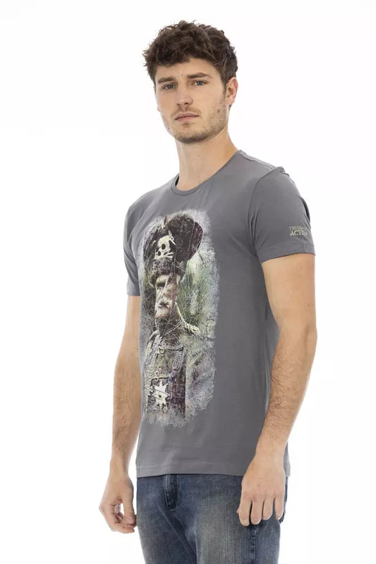 Camiseta Trussardi Action Gris Algodón Hombre