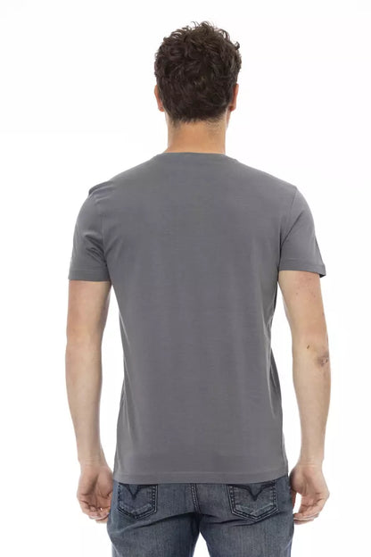 Camiseta Trussardi Action Gris Algodón Hombre