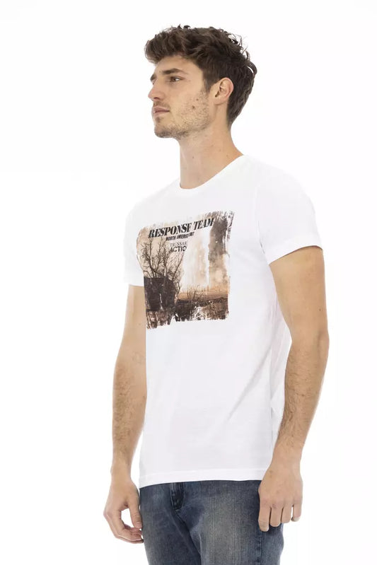 Camiseta Trussardi Action de Algodón Blanca para Hombre
