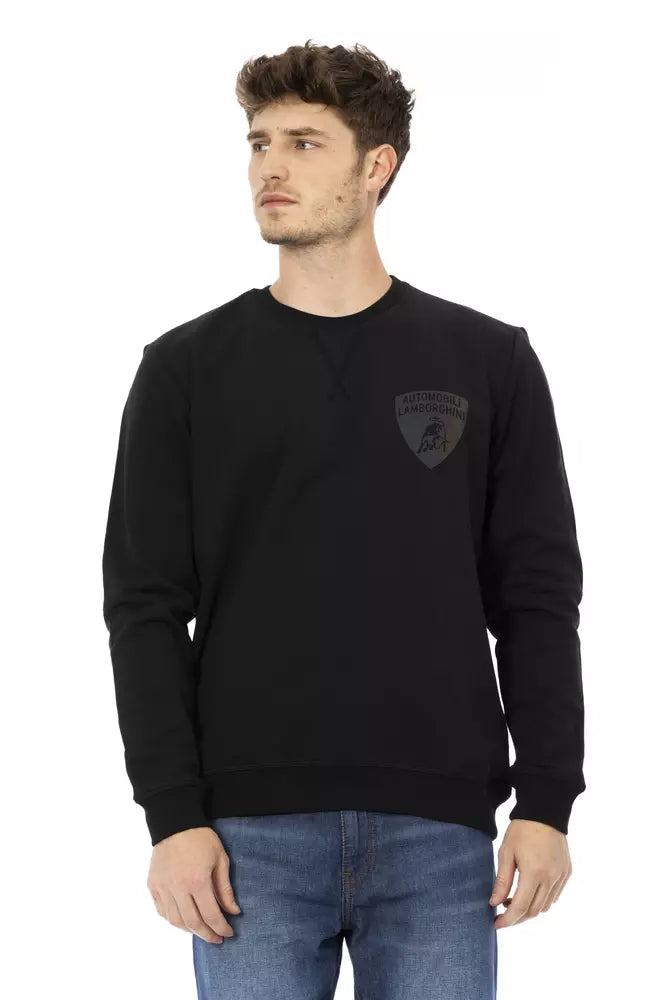 Sudadera Automobili Lamborghini de algodón negro para hombre