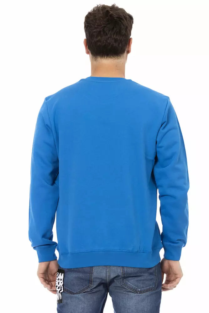 Suéter de algodón azul para hombre Automobili Lamborghini