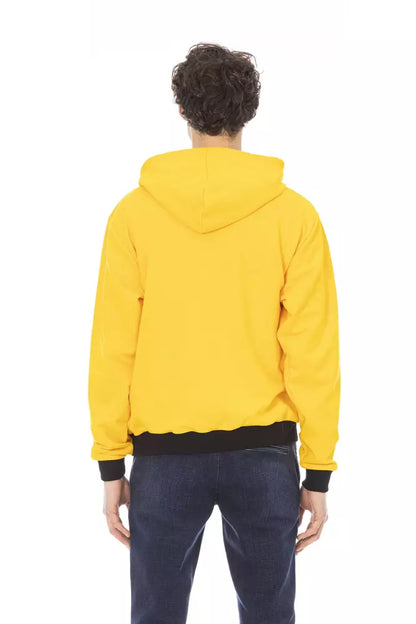 Sudadera con capucha para hombre Baldinini Trend de algodón amarillo