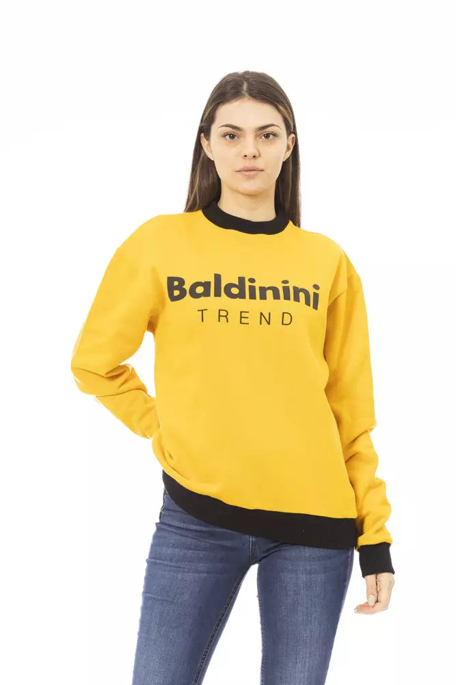 Sudadera Baldinini Trend amarilla de algodón para mujer