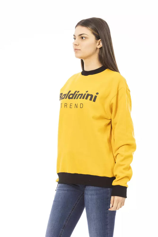 Sudadera Baldinini Trend amarilla de algodón para mujer