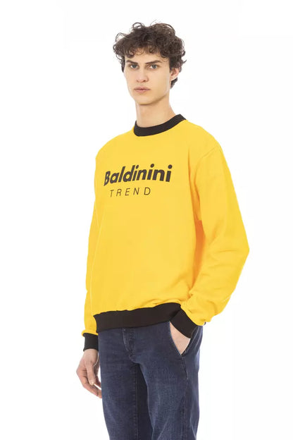 Baldinini Trend Suéter de algodón amarillo para hombre