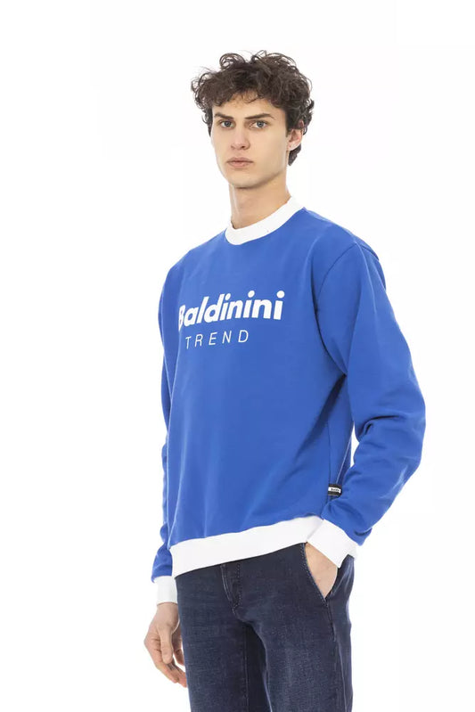 Baldinini Trend Suéter de Algodón Azul para Hombre