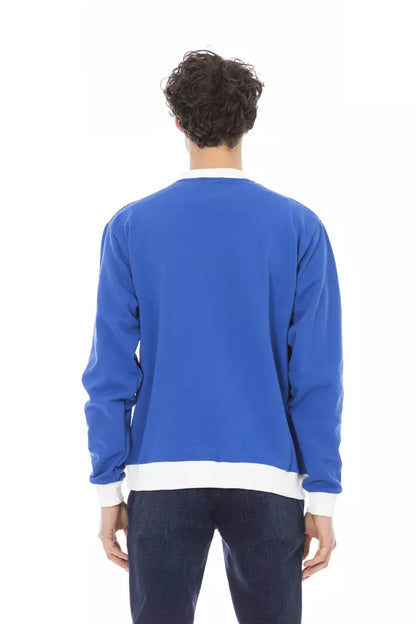 Baldinini Trend Suéter de Algodón Azul para Hombre