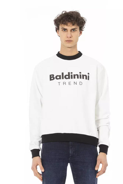 Suéter de algodón blanco Baldinini Trend para hombre