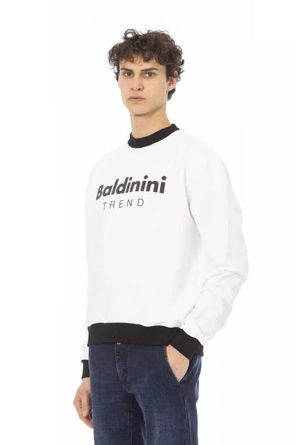 Suéter de algodón blanco Baldinini Trend para hombre