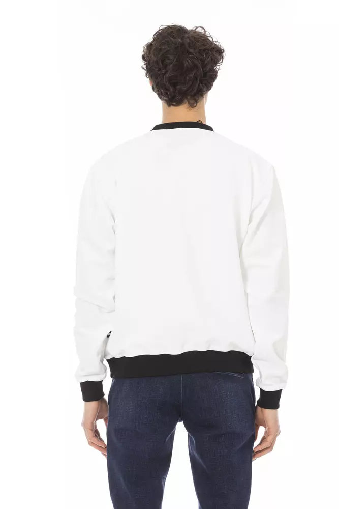 Suéter de algodón blanco Baldinini Trend para hombre