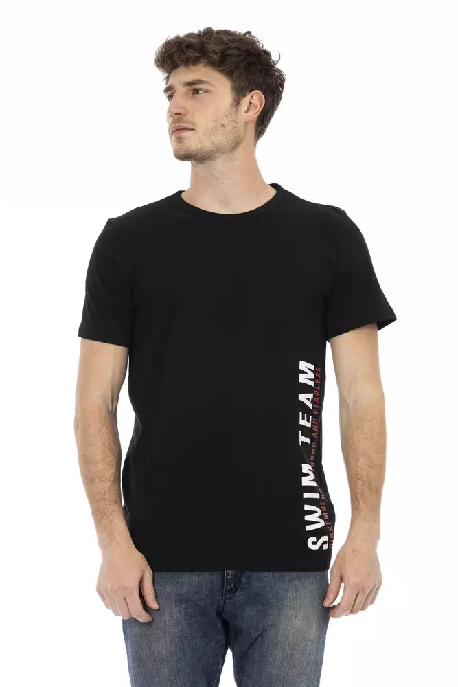 Camiseta de hombre Bikkembergs de algodón negro