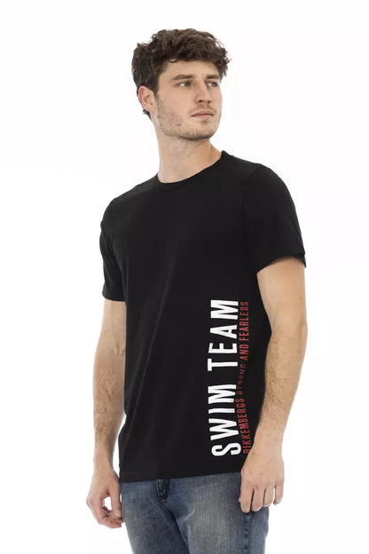 Camiseta de hombre Bikkembergs de algodón negro