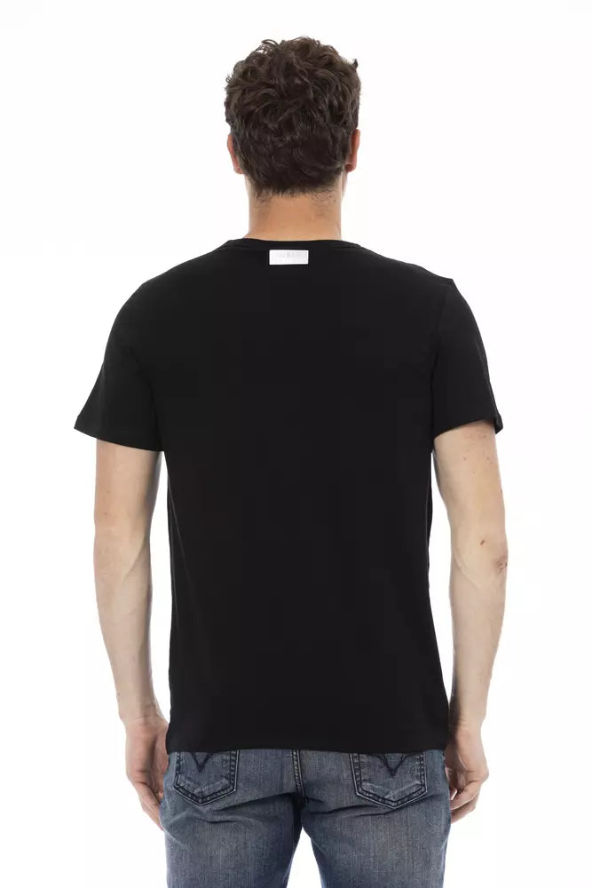 Camiseta de hombre Bikkembergs de algodón negro