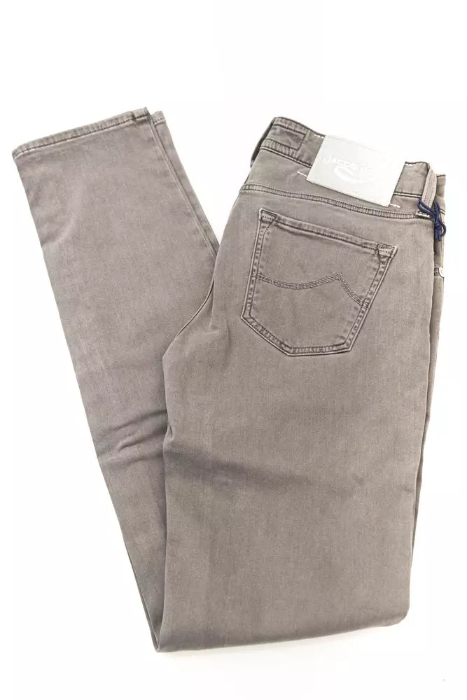 Jeans de mujer Jacob Cohen de algodón gris