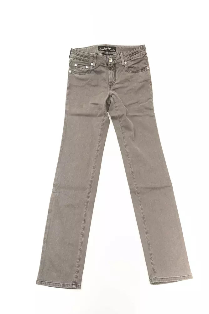 Jeans de mujer Jacob Cohen de algodón gris