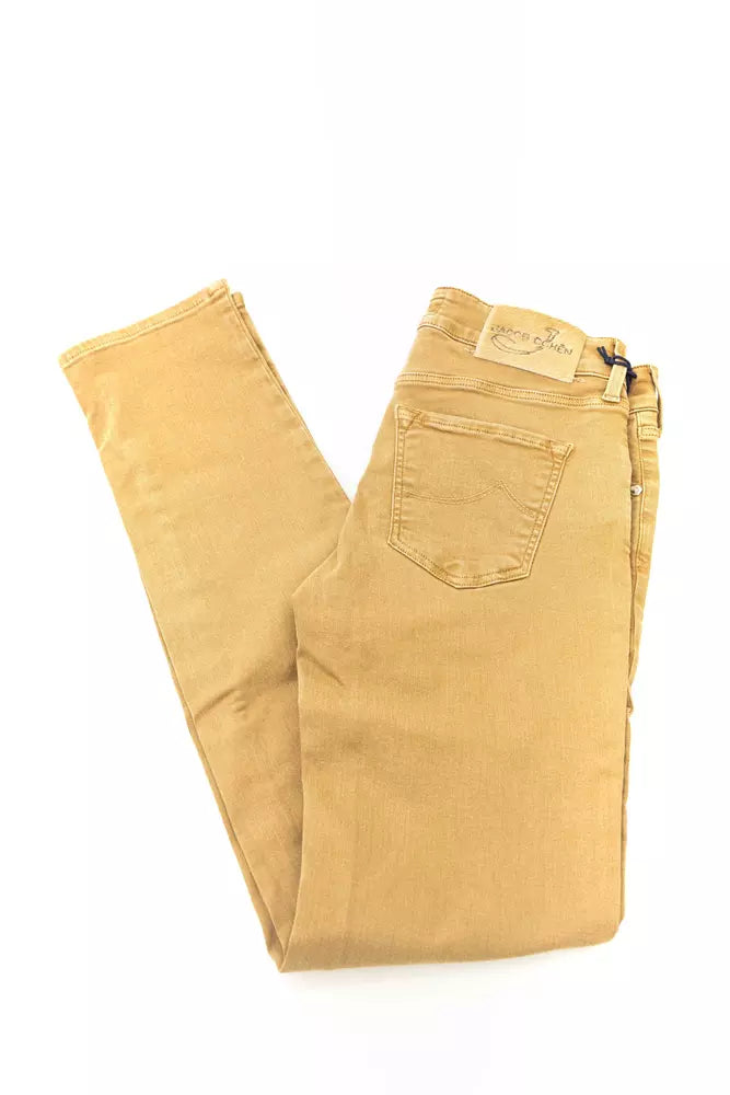 Jacob Cohen Vaqueros de mujer de algodón beige