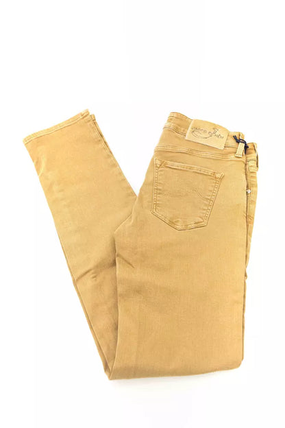 Jacob Cohen Vaqueros de mujer de algodón beige