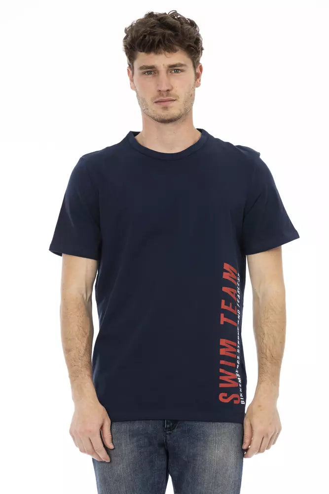 Camiseta de Algodón Azul para Hombre Bikkembergs