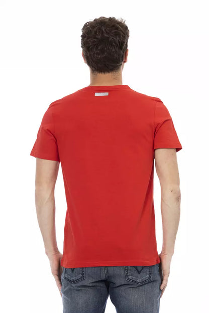 Camiseta Roja de Algodón Bikkembergs para Hombre