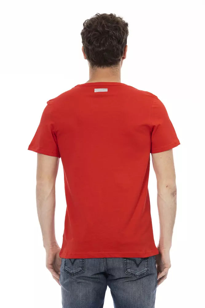 Camiseta de algodón roja para hombre Bikkembergs