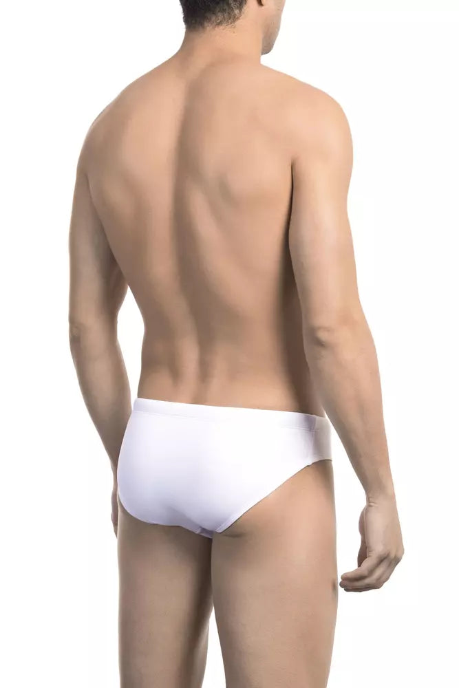 Bañador Bikkembergs de poliamida blanca para hombre