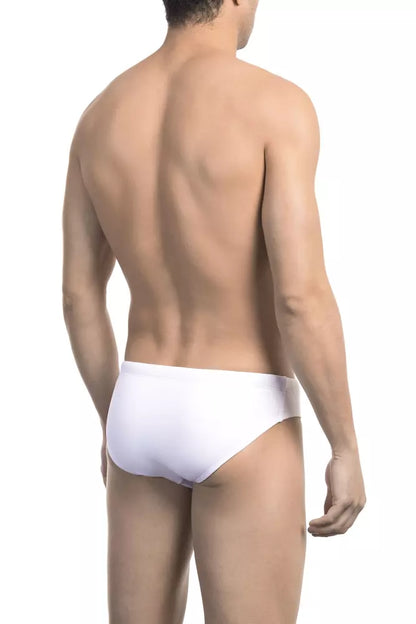 Bañador Bikkembergs de poliamida blanca para hombre