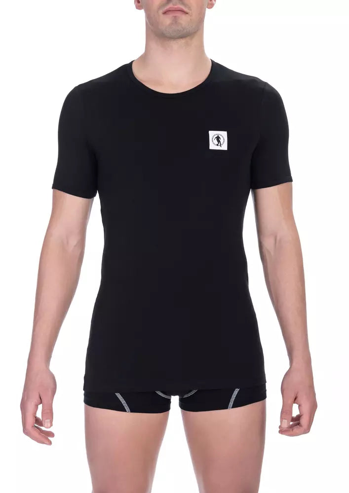 Bikkembergs Pack doble de camisetas de algodón negras para hombre