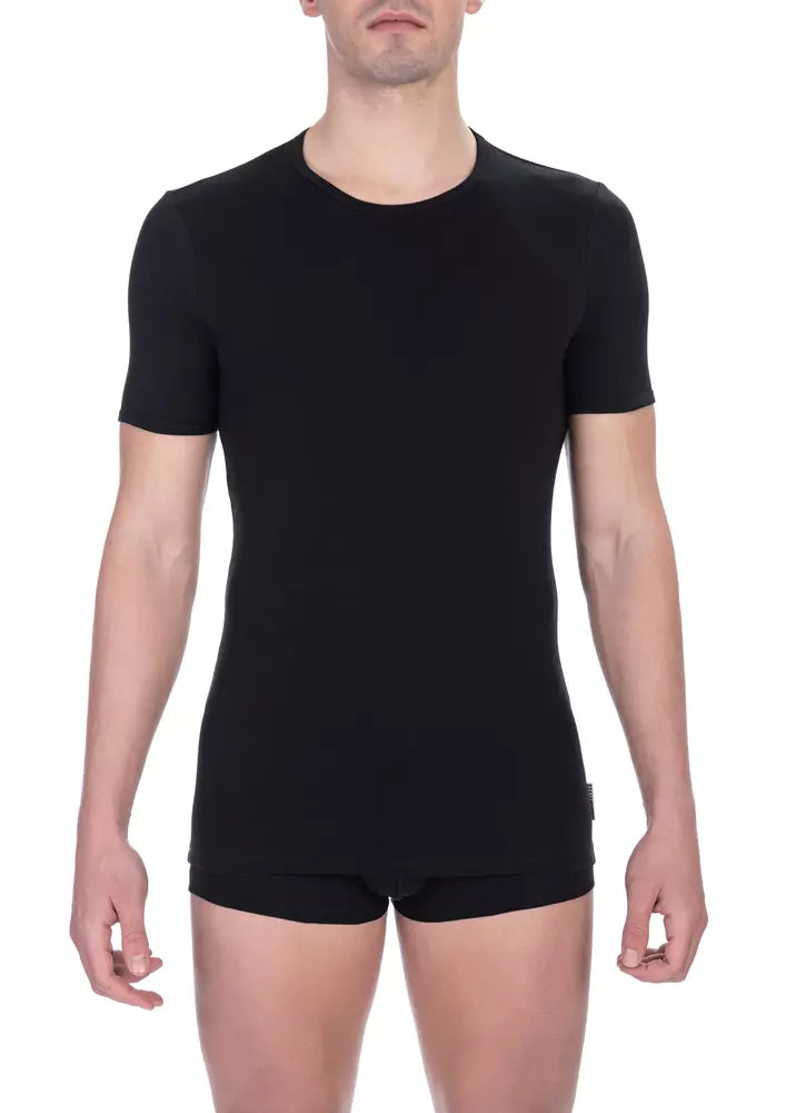Camiseta de hombre Bikkembergs de algodón negro